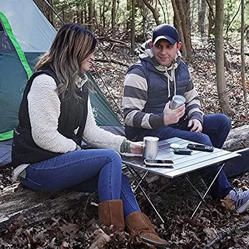 میز تاشو مسافرتی قابل حمل Conobo - میز فوق سبک تاشو با کیف حمل، رویه تاشو برای پیک نیک، پخت و پز، کمپینگ، ساحل، جشنواره (56 x 41 x 40 سانتی متر - نقره ای) میز تاشو مسافرتی قابل حمل Conobo - میز فوق سبک تاشو با کیف حمل، رویه تاشو برای پیک نیک، پخت و پز، کمپینگ، ساحل، جشنواره (56 x 41 x 40 سانتی متر - نقره ای)