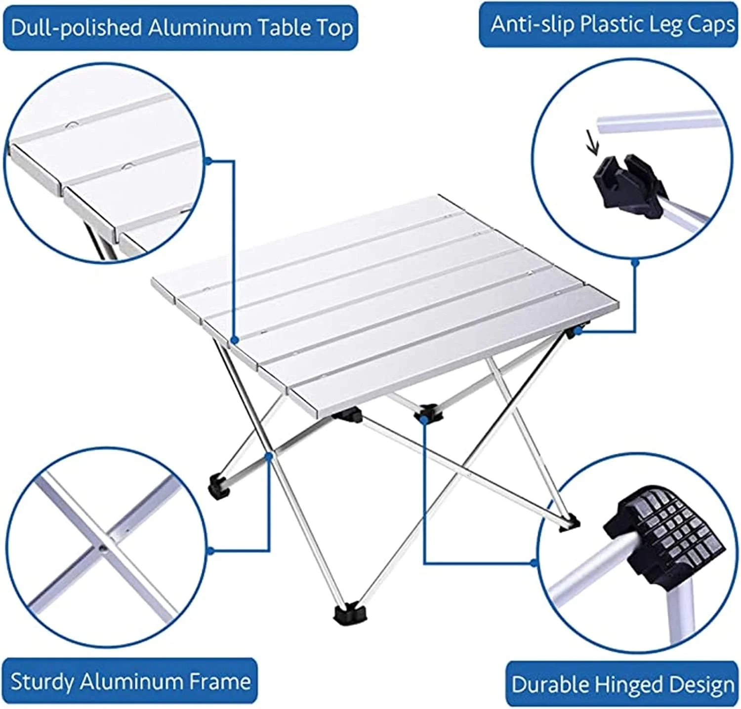 میز تاشو مسافرتی قابل حمل Conobo - میز فوق سبک تاشو با کیف حمل، رویه تاشو برای پیک نیک، پخت و پز، کمپینگ، ساحل، جشنواره (56 x 41 x 40 سانتی متر - نقره ای) میز تاشو مسافرتی قابل حمل Conobo - میز فوق سبک تاشو با کیف حمل، رویه تاشو برای پیک نیک، پخت و پز، کمپینگ، ساحل، جشنواره (56 x 41 x 40 سانتی متر - نقره ای)
