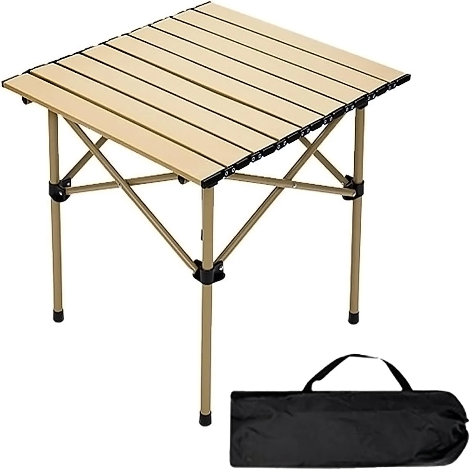 میز تاشو آلومینیومی فوق سبک برای کمپینگ - میز قابل حمل تاشو جمع و جور با کیف حمل برای پیک نیک، باربیکیو، ساحل و ماهیگیری (بژ) میز تاشو آلومینیومی فوق سبک برای کمپینگ - میز قابل حمل تاشو جمع و جور با کیف حمل برای پیک نیک، باربیکیو، ساحل و ماهیگیری (بژ)