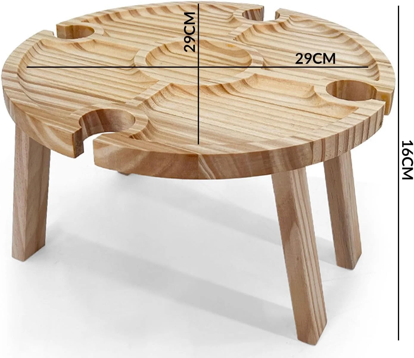 میز پیک نیک تاشو فضای باز EOPTIFY، میز چوبی کوچک ساحلی قابل حمل با جداکننده و 4 جای لیوان شراب، میز برای باغ، کمپینگ، مهمانی، ساحل، شام در فضای باز، میز چوبی با پایه های تاشو میز پیک نیک تاشو فضای باز EOPTIFY، میز چوبی کوچک ساحلی قابل حمل با جداکننده و 4 جای لیوان شراب، میز برای باغ، کمپینگ، مهمانی، ساحل، شام در فضای باز، میز چوبی با پایه های تاشو