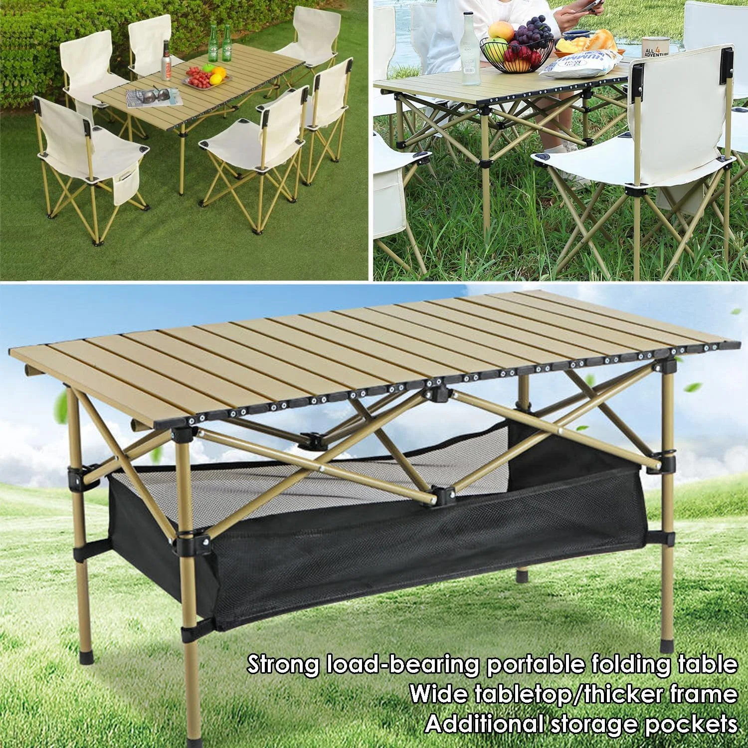 میز کمپینگ STAYOUNG - میز تاشو آلومینیومی مناسب پیک نیک، باربیکیو، مهمانی، حیاط خلوت، ساحل (150 * 55 * 50 سانتی متر، زرد) میز کمپینگ STAYOUNG - میز تاشو آلومینیومی مناسب پیک نیک، باربیکیو، مهمانی، حیاط خلوت، ساحل (150 * 55 * 50 سانتی متر، زرد)