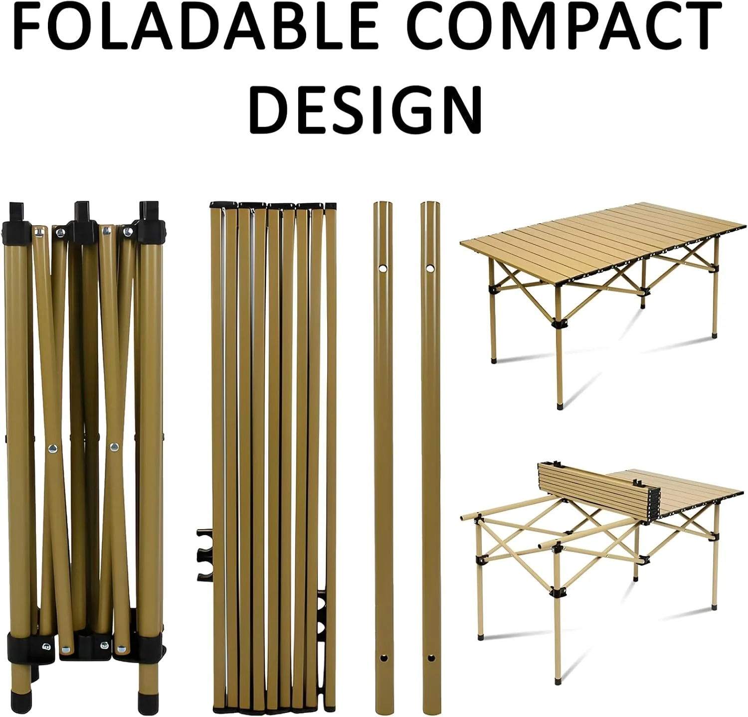 میز تاشو کمپینگ فضای باز توشیونیکس - میز رول آپ چوبی قابل حمل، سبک و بادوام با قاب فلزی و کیف نگهداری | ایده آل برای کمپینگ، پیک نیک، باربیکیو، ماهیگیری، مسافرت و ملزومات ماجراجویی در فضای باز میز تاشو کمپینگ فضای باز توشیونیکس - میز رول آپ چوبی قابل حمل، سبک و بادوام با قاب فلزی و کیف نگهداری | ایده آل برای کمپینگ، پیک نیک، باربیکیو، ماهیگیری، مسافرت و ملزومات ماجراجویی در فضای باز
