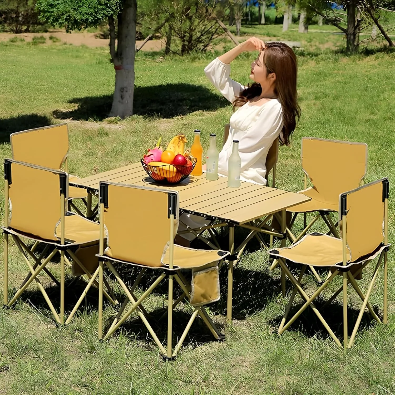 میز تاشو کمپینگ فضای باز توشیونیکس - میز رول آپ چوبی قابل حمل، سبک و بادوام با قاب فلزی و کیف نگهداری | ایده آل برای کمپینگ، پیک نیک، باربیکیو، ماهیگیری، مسافرت و ملزومات ماجراجویی در فضای باز میز تاشو کمپینگ فضای باز توشیونیکس - میز رول آپ چوبی قابل حمل، سبک و بادوام با قاب فلزی و کیف نگهداری | ایده آل برای کمپینگ، پیک نیک، باربیکیو، ماهیگیری، مسافرت و ملزومات ماجراجویی در فضای باز