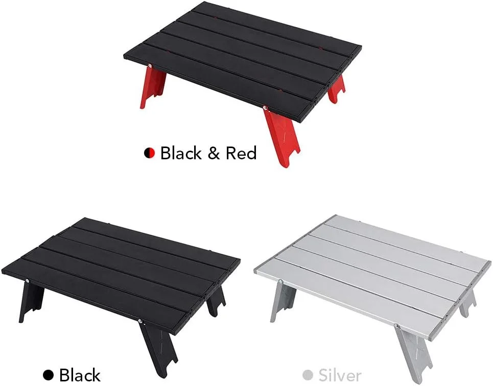 میز تاشو کمپینگ یوروتن، میز پیک نیک ساحلی آلومینیومی فوق سبک قابل حمل در فضای باز به همراه کیف حمل میز تاشو کمپینگ یوروتن، میز پیک نیک ساحلی آلومینیومی فوق سبک قابل حمل در فضای باز به همراه کیف حمل