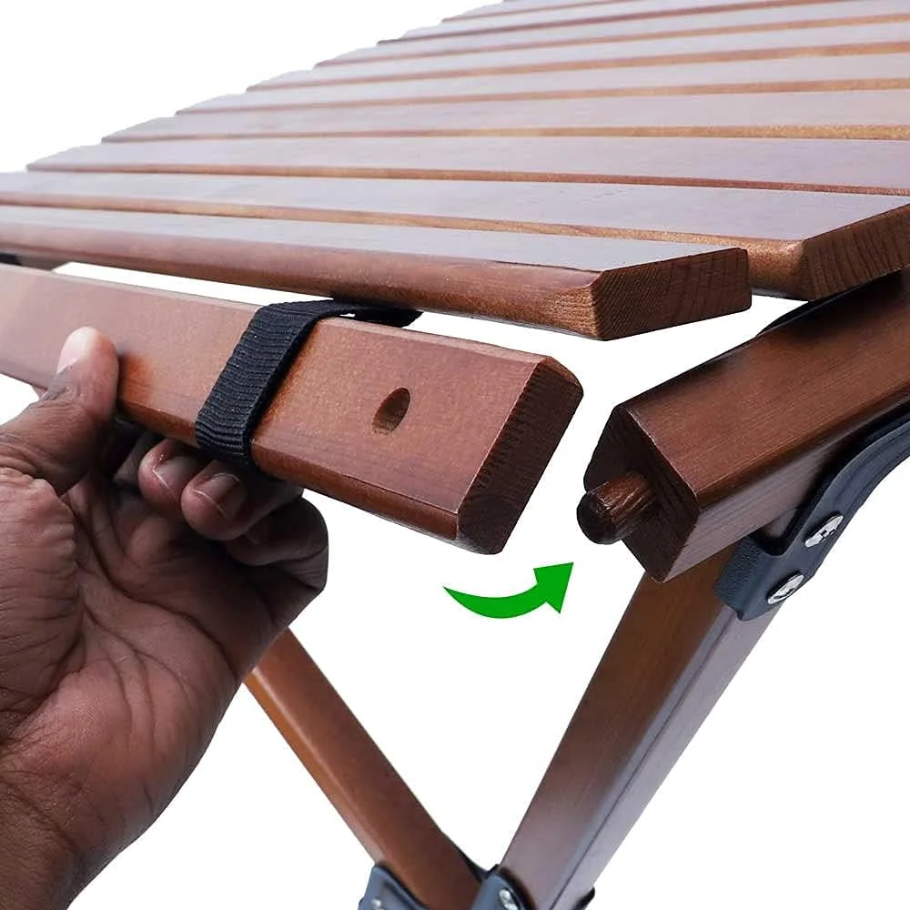 میز چوبی تاشو قابل حمل YAHOME - میز پیک نیک تاشو چند منظوره مناسب فضای باز و داخل خانه، میز چوبی رولی با کیف برای پیک نیک، کمپینگ، مسافرت، ساحل، مهمانی، پاسیو، باربیکیو باغ میز چوبی تاشو قابل حمل YAHOME - میز پیک نیک تاشو چند منظوره مناسب فضای باز و داخل خانه، میز چوبی رولی با کیف برای پیک نیک، کمپینگ، مسافرت، ساحل، مهمانی، پاسیو، باربیکیو باغ