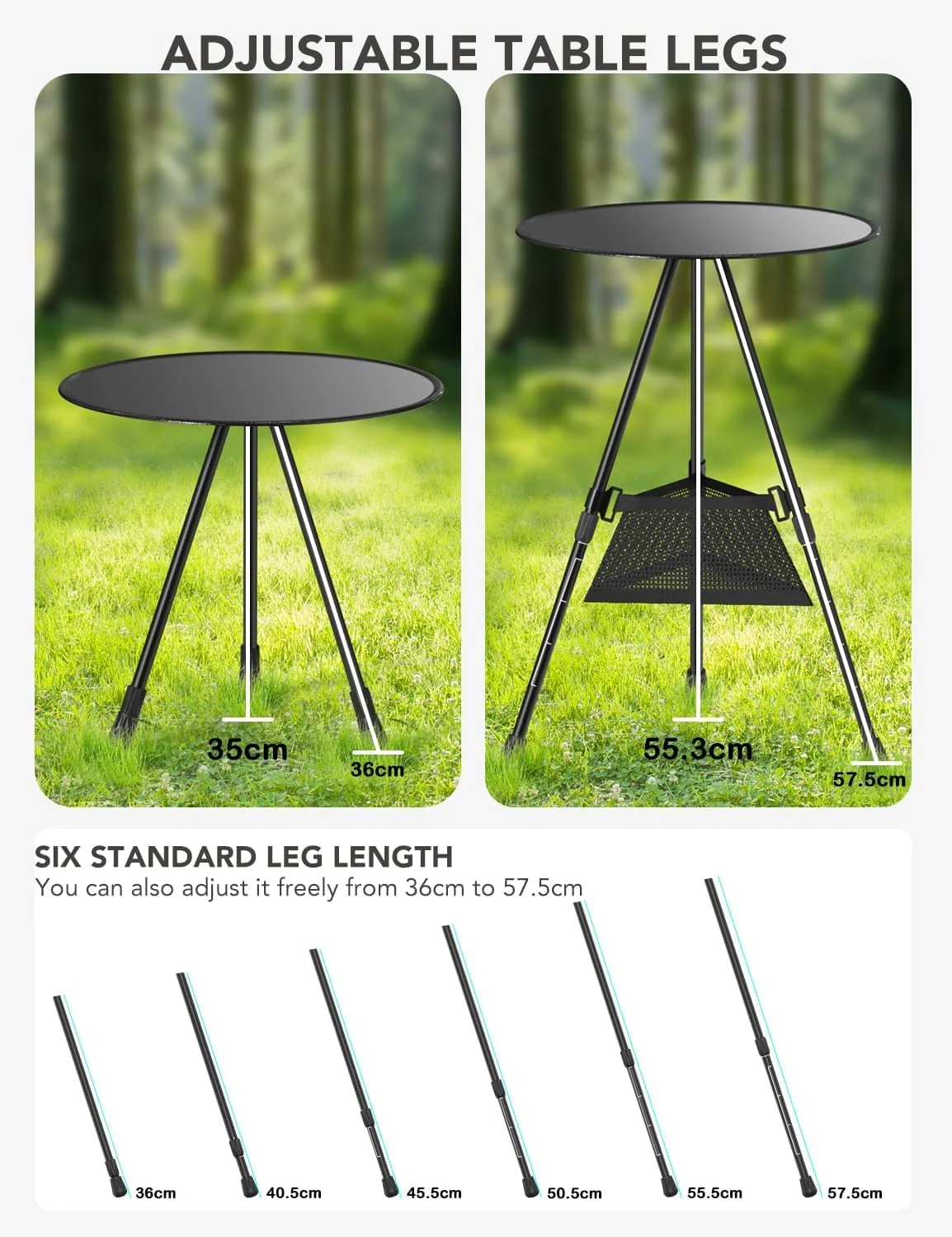 میز کمپینگ قابل حمل، تاشو و قابل تنظیم، میز سبک وزن مناسب فضای باز با کیف توری، ایده آل برای کمپینگ، باربیکیو، پیک نیک، ساحل، ماهیگیری، پیاده روی، استفاده در فضای داخلی و خارجی میز کمپینگ قابل حمل، تاشو و قابل تنظیم، میز سبک وزن مناسب فضای باز با کیف توری، ایده آل برای کمپینگ، باربیکیو، پیک نیک، ساحل، ماهیگیری، پیاده روی، استفاده در فضای داخلی و خارجی