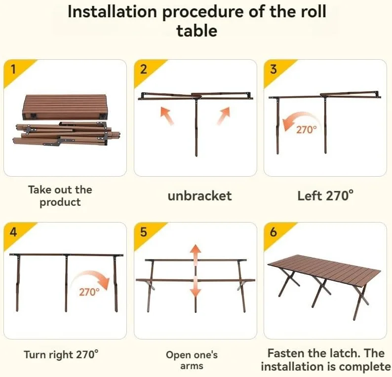 میز تاشو بزرگ کمپینگ STAYOUNG، 115x60 سانتی متر، میز رول آپ قابل حمل با کیف حمل، قاب آلومینیومی سبک وزن برای پیک نیک در فضای باز، باربیکیو، ساحل، حیاط خلوت (قهوه ای) میز تاشو بزرگ کمپینگ STAYOUNG، 115x60 سانتی متر، میز رول آپ قابل حمل با کیف حمل، قاب آلومینیومی سبک وزن برای پیک نیک در فضای باز، باربیکیو، ساحل، حیاط خلوت (قهوه ای)