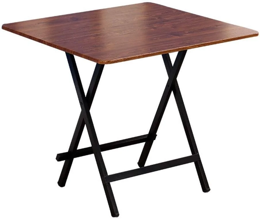 میز تاشو چند منظوره KH، میز مربع چوبی، میز کمپینگ قابل حمل، میز ناهار خوری، باغ، پیک نیک، میز قهوه (رنگ B)