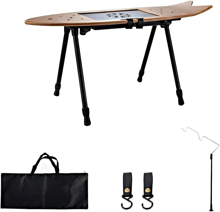 میز چای تاشو و قابل حمل برای کمپینگ با سینی زهکشی و پایه های قابل تنظیم، میز پیک نیک فوق سبک و جمع و جور با کیف حمل، میز کمپینگ برای باغ، ساحل، مسافرت میز چای تاشو و قابل حمل برای کمپینگ با سینی زهکشی و پایه های قابل تنظیم، میز پیک نیک فوق سبک و جمع و جور با کیف حمل، میز کمپینگ برای باغ، ساحل، مسافرت