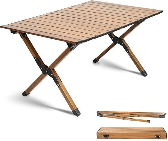 میز کمپینگ، میز پیک نیک قابل حمل با کیف حمل، میز کمپینگ تاشو مسافرتی قابل حمل با ارتفاع کم 4 فوتی برای فضای باز میز کمپینگ، میز پیک نیک قابل حمل با کیف حمل، میز کمپینگ تاشو مسافرتی قابل حمل با ارتفاع کم 4 فوتی برای فضای باز