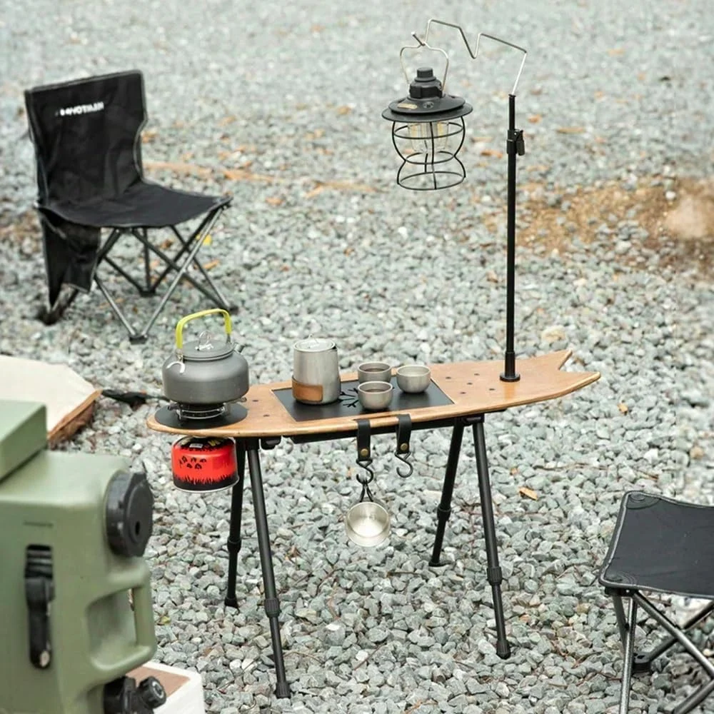 میز چای تاشو و قابل حمل برای کمپینگ با سینی زهکشی و پایه های قابل تنظیم، میز پیک نیک فوق سبک و جمع و جور با کیف حمل، میز کمپینگ برای باغ، ساحل، مسافرت میز چای تاشو و قابل حمل برای کمپینگ با سینی زهکشی و پایه های قابل تنظیم، میز پیک نیک فوق سبک و جمع و جور با کیف حمل، میز کمپینگ برای باغ، ساحل، مسافرت