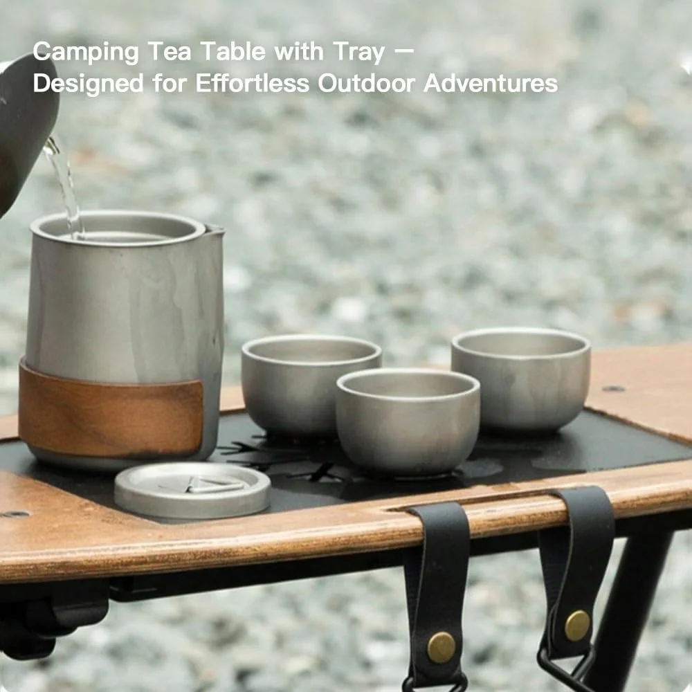 میز چای تاشو و قابل حمل برای کمپینگ با سینی زهکشی و پایه های قابل تنظیم، میز پیک نیک فوق سبک و جمع و جور با کیف حمل، میز کمپینگ برای باغ، ساحل، مسافرت میز چای تاشو و قابل حمل برای کمپینگ با سینی زهکشی و پایه های قابل تنظیم، میز پیک نیک فوق سبک و جمع و جور با کیف حمل، میز کمپینگ برای باغ، ساحل، مسافرت