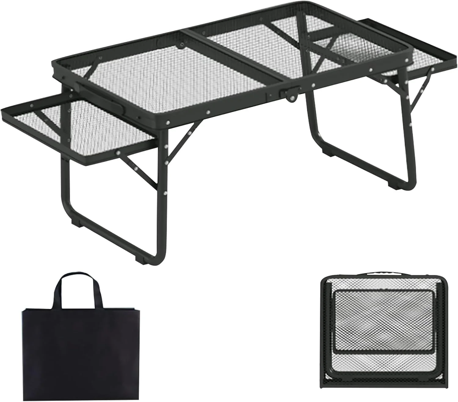 میز تاشو سبک وزن Beauenty با کیف حمل، میز گریل توری آلومینیومی 40 * 60/40 * 70 مقاوم در برابر درجه حرارت بالا، ظرفیت بار 20 کیلوگرم برای کمپینگ پیک نیک در فضای باز (40 * 70 مشکی) میز تاشو سبک وزن Beauenty با کیف حمل، میز گریل توری آلومینیومی 40 * 60/40 * 70 مقاوم در برابر درجه حرارت بالا، ظرفیت بار 20 کیلوگرم برای کمپینگ پیک نیک در فضای باز (40 * 70 مشکی)