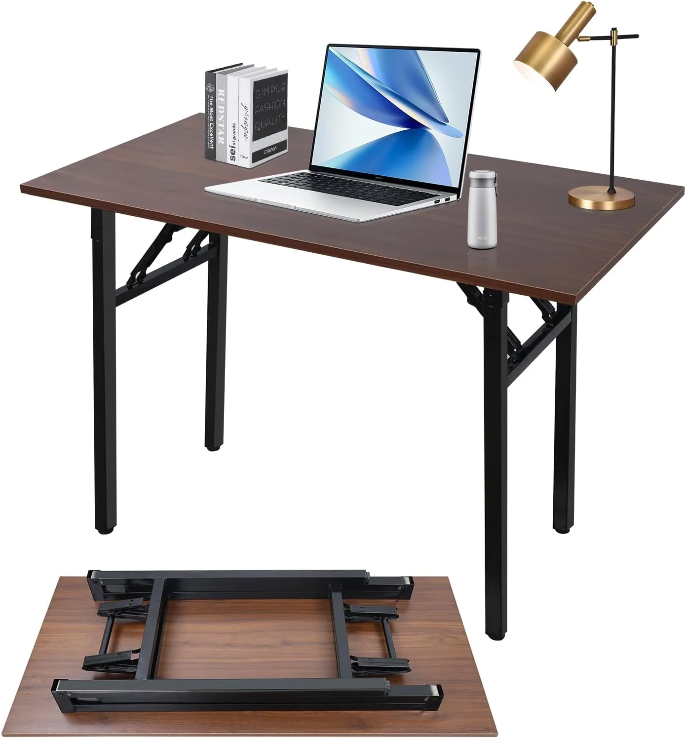 میز تاشو قابل تنظیم MEISHIDA بدون نیاز به نصب، میز کامپیوتر قابل حمل و جمع و جور گردویی، میز اداری برای خانه، دفتر، مطالعه، غذاخوری، کمپینگ، پیک نیک و BBQ (قهوه ای، 100 * 50 * 75 سانتی متر) میز تاشو قابل تنظیم MEISHIDA بدون نیاز به نصب، میز کامپیوتر قابل حمل و جمع و جور گردویی، میز اداری برای خانه، دفتر، مطالعه، غذاخوری، کمپینگ، پیک نیک و BBQ (قهوه ای، 100 * 50 * 75 سانتی متر)