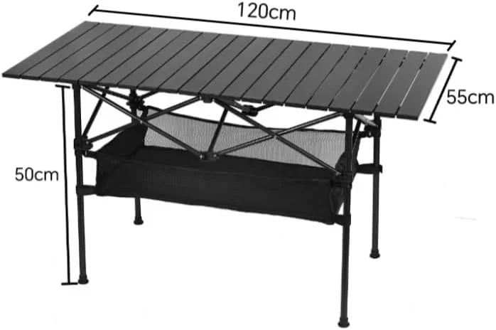 میز تاشو سبک وزن ORCHID M® مناسب کمپینگ، میز آلومینیومی تاشو با کیف حمل آسان برای استفاده در فضای داخلی، خارجی، کمپینگ، حیاط خلوت، باربیکیو، مهمانی، پاسیو، ساحل و پیک نیک