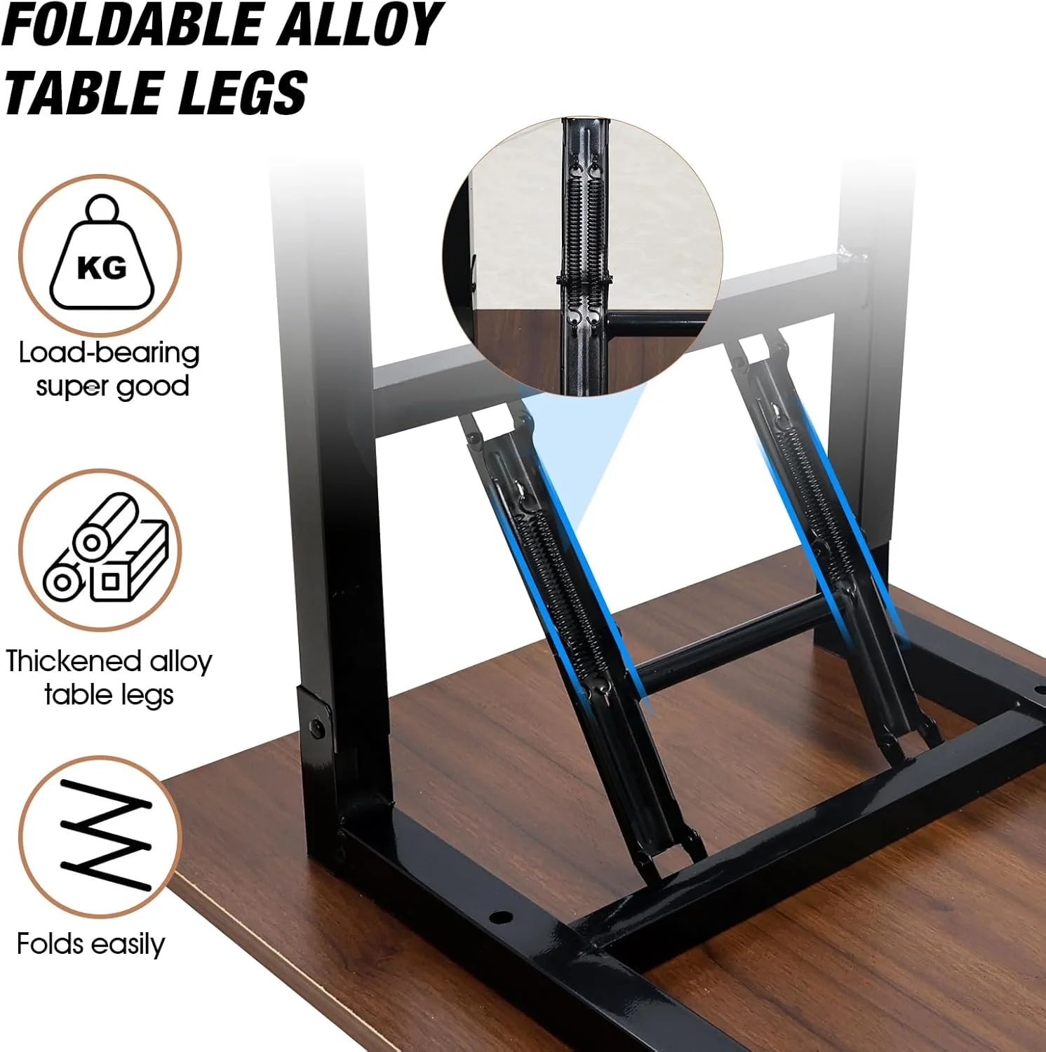 میز تاشو قابل تنظیم MEISHIDA بدون نیاز به نصب، میز کامپیوتر قابل حمل و جمع و جور گردویی، میز اداری برای خانه، دفتر، مطالعه، غذاخوری، کمپینگ، پیک نیک و BBQ (قهوه ای، 100 * 50 * 75 سانتی متر) میز تاشو قابل تنظیم MEISHIDA بدون نیاز به نصب، میز کامپیوتر قابل حمل و جمع و جور گردویی، میز اداری برای خانه، دفتر، مطالعه، غذاخوری، کمپینگ، پیک نیک و BBQ (قهوه ای، 100 * 50 * 75 سانتی متر)
