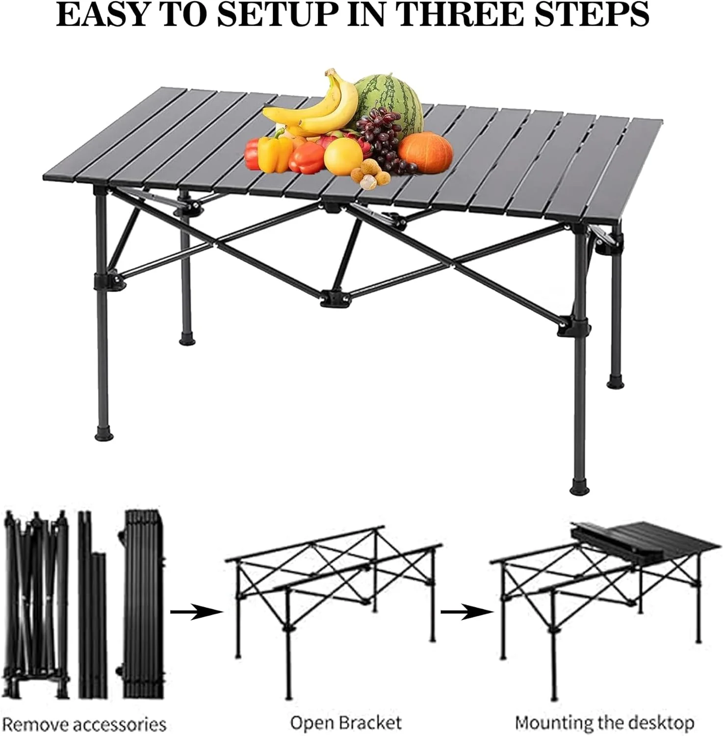 میز تاشو کمپینگ سولفر، میز آلومینیومی سبک وزن با کیف حمل، قابل حمل و آسان برای حمل، ایده آل برای کمپینگ، پیک نیک، پیاده روی و استفاده در فضای باز میز تاشو کمپینگ سولفر، میز آلومینیومی سبک وزن با کیف حمل، قابل حمل و آسان برای حمل، ایده آل برای کمپینگ، پیک نیک، پیاده روی و استفاده در فضای باز