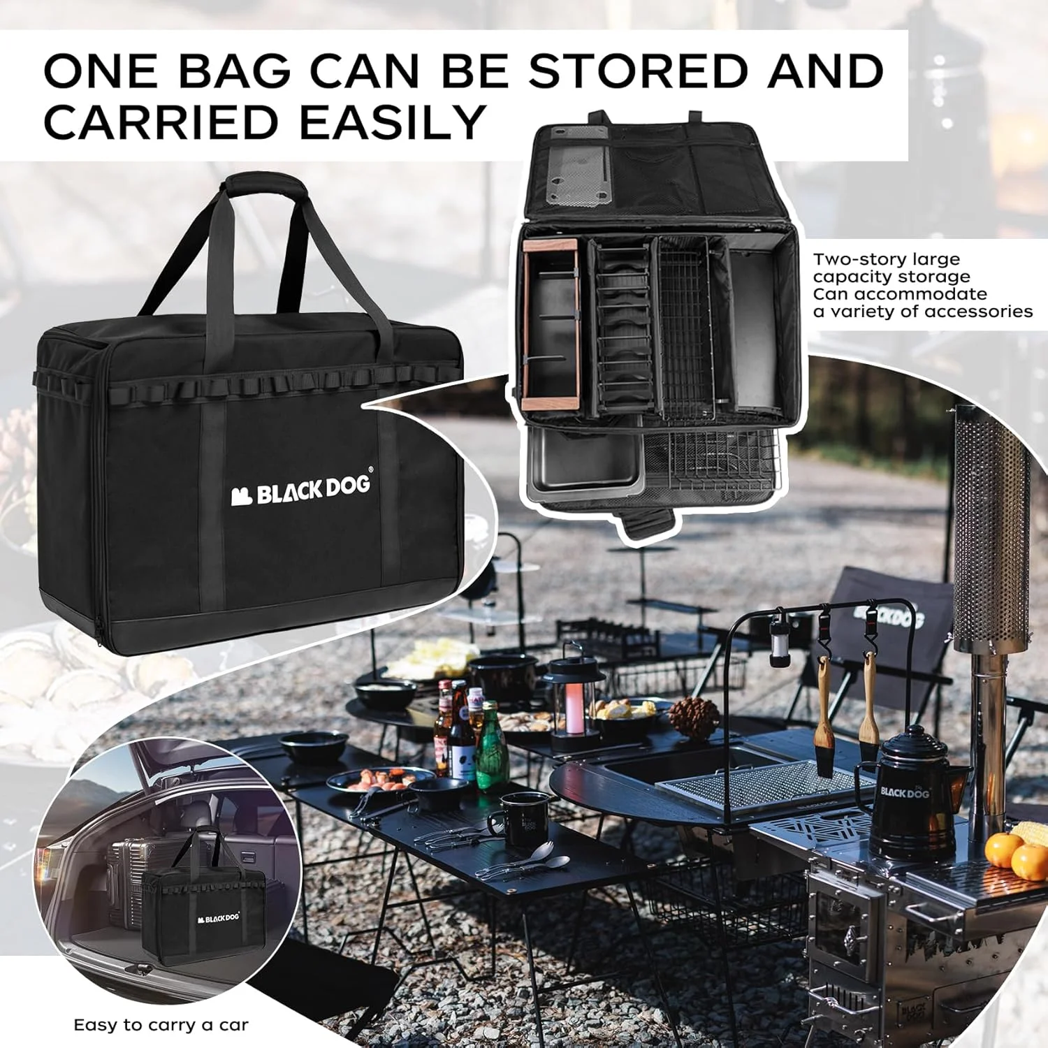 میز تاشو کمپینگ قابل حمل با سیستم مدولار اتصال، میز پیک نیک سبک و جمع و جور در فضای باز با کیف حمل، قاب فلزی سنگین، سطح ضد آب، برای باربیکیو، پیاده روی، ساحل میز تاشو کمپینگ قابل حمل با سیستم مدولار اتصال، میز پیک نیک سبک و جمع و جور در فضای باز با کیف حمل، قاب فلزی سنگین، سطح ضد آب، برای باربیکیو، پیاده روی، ساحل