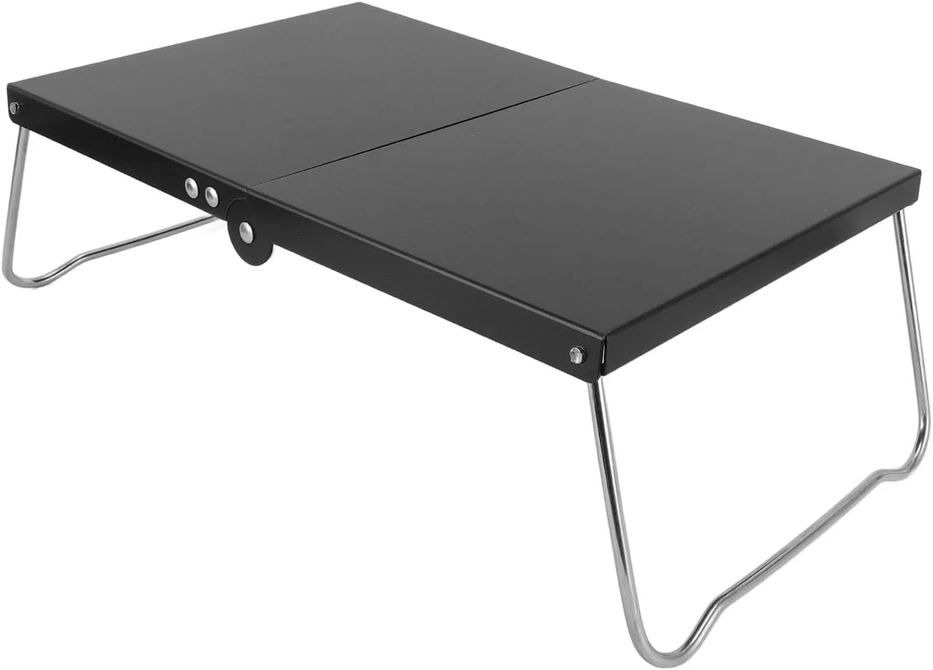 میز تاشو کمپینگ Gernie، میز کمپینگ تاشو مسافرتی قابل حمل با ارتفاع 4.8، میز کم ارتفاع استیل ضد زنگ محکم با کیف حمل، ایده آل برای پیک نیک، مسافرت، ساحل، نشستن روی زمین