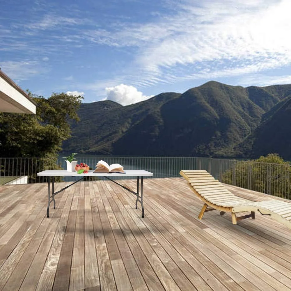 میز تاشو قابل حمل 180 سانتی متری، مناسب برای فضای باز، مهمانی، میز ناهارخوری برای 8 نفر، میز پلاستیکی پیک نیک و کمپینگ با فریم فلزی سنگین و دستگیره حمل، مناسب برای باغ، حیاط، مهمانی خانگی و عروسی میز تاشو قابل حمل 180 سانتی متری، مناسب برای فضای باز، مهمانی، میز ناهارخوری برای 8 نفر، میز پلاستیکی پیک نیک و کمپینگ با فریم فلزی سنگین و دستگیره حمل، مناسب برای باغ، حیاط، مهمانی خانگی و عروسی