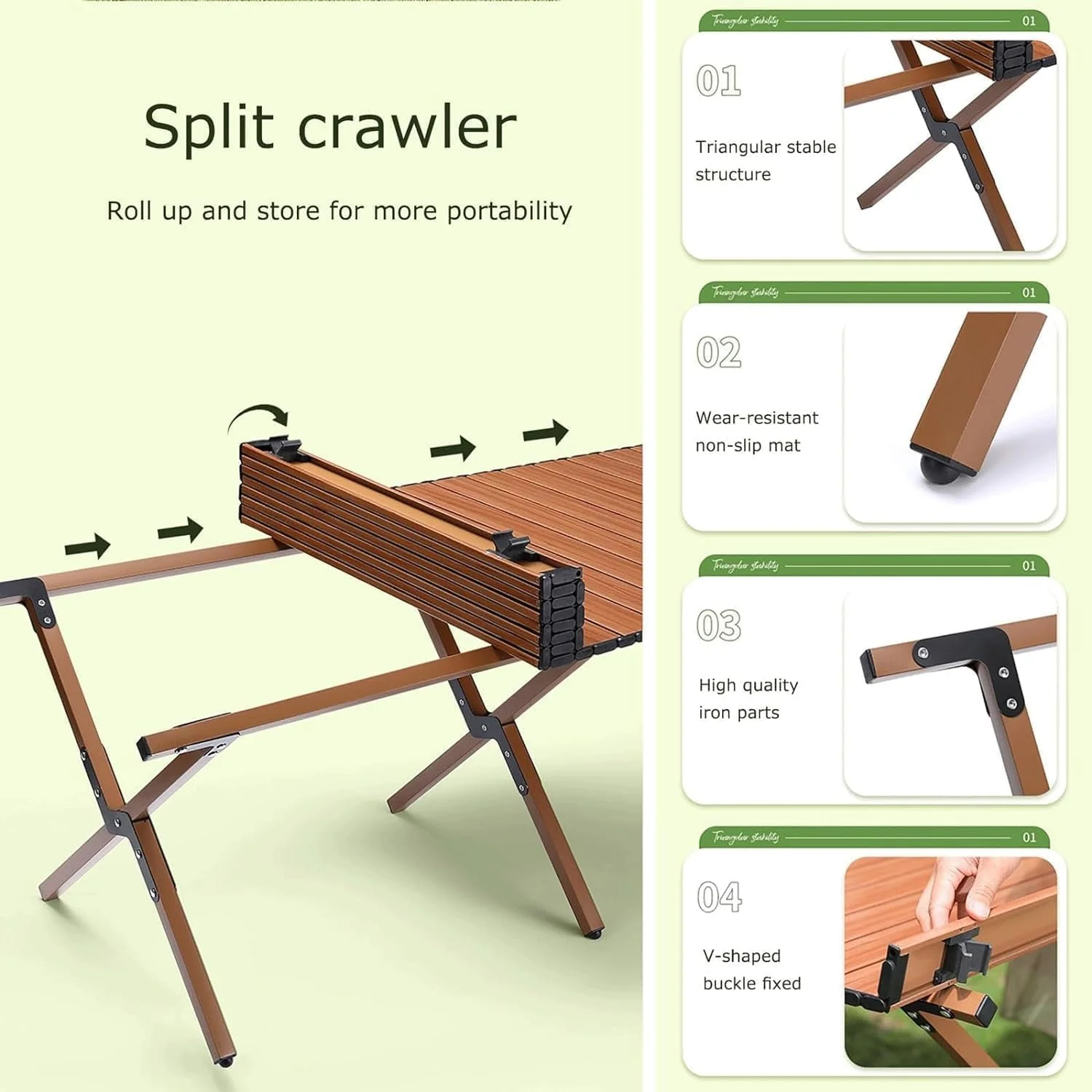 ست میز تاشو مسافرتی قابل حمل با 4 صندلی - میز پیک نیک و صندلی های آلومینیومی سبک وزن مناسب فضای باز، پاسیو، مسافرت (مشکی) ست میز تاشو مسافرتی قابل حمل با 4 صندلی - میز پیک نیک و صندلی های آلومینیومی سبک وزن مناسب فضای باز، پاسیو، مسافرت (مشکی)