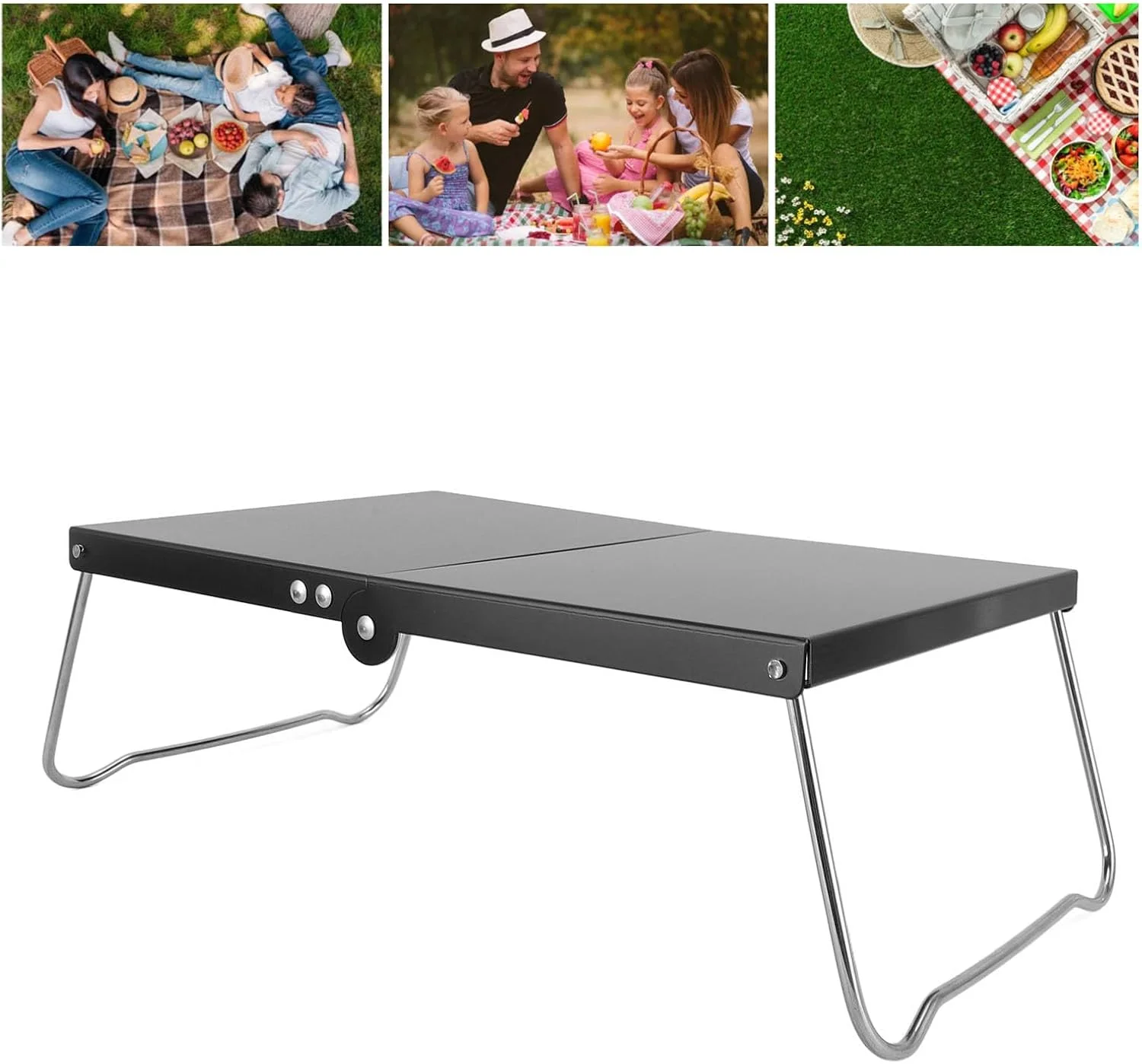 میز تاشو کمپینگ Gernie، میز کمپینگ تاشو مسافرتی قابل حمل با ارتفاع 4.8، میز کم ارتفاع استیل ضد زنگ محکم با کیف حمل، ایده آل برای پیک نیک، مسافرت، ساحل، نشستن روی زمین میز تاشو کمپینگ Gernie، میز کمپینگ تاشو مسافرتی قابل حمل با ارتفاع 4.8، میز کم ارتفاع استیل ضد زنگ محکم با کیف حمل، ایده آل برای پیک نیک، مسافرت، ساحل، نشستن روی زمین