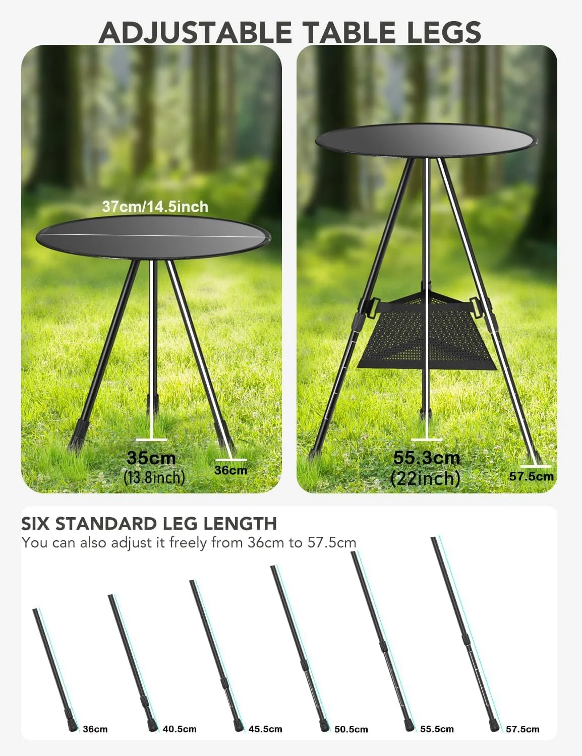 میز تاشو کمپینگ قابل حمل یونیفیس، میز تاشو با ارتفاع قابل تنظیم، میز کوچک و سبک وزن برای فضای باز به همراه کیف توری، میز پیک نیک تاشو برای فضای باز، کمپینگ، باربیکیو، پیک نیک، ساحل، ماهیگیری، پیاده روی میز تاشو کمپینگ قابل حمل یونیفیس، میز تاشو با ارتفاع قابل تنظیم، میز کوچک و سبک وزن برای فضای باز به همراه کیف توری، میز پیک نیک تاشو برای فضای باز، کمپینگ، باربیکیو، پیک نیک، ساحل، ماهیگیری، پیاده روی