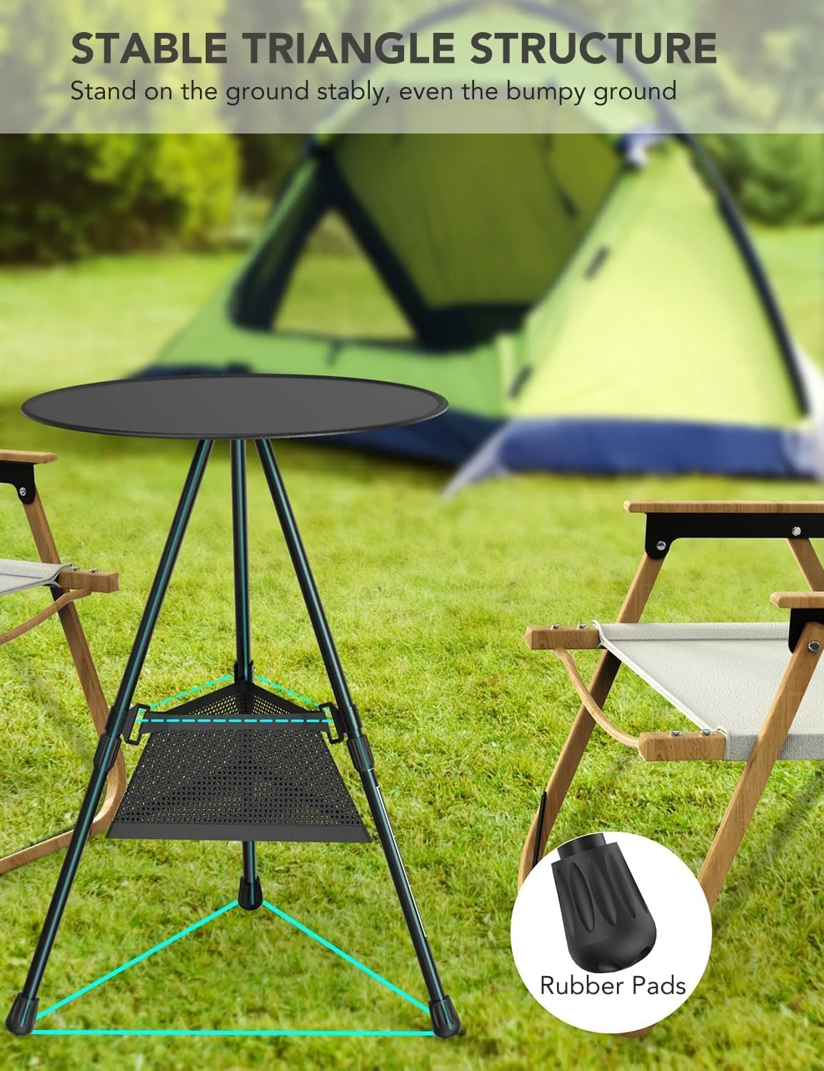 میز تاشو کمپینگ قابل حمل یونیفیس، میز تاشو با ارتفاع قابل تنظیم، میز کوچک و سبک وزن برای فضای باز به همراه کیف توری، میز پیک نیک تاشو برای فضای باز، کمپینگ، باربیکیو، پیک نیک، ساحل، ماهیگیری، پیاده روی میز تاشو کمپینگ قابل حمل یونیفیس، میز تاشو با ارتفاع قابل تنظیم، میز کوچک و سبک وزن برای فضای باز به همراه کیف توری، میز پیک نیک تاشو برای فضای باز، کمپینگ، باربیکیو، پیک نیک، ساحل، ماهیگیری، پیاده روی