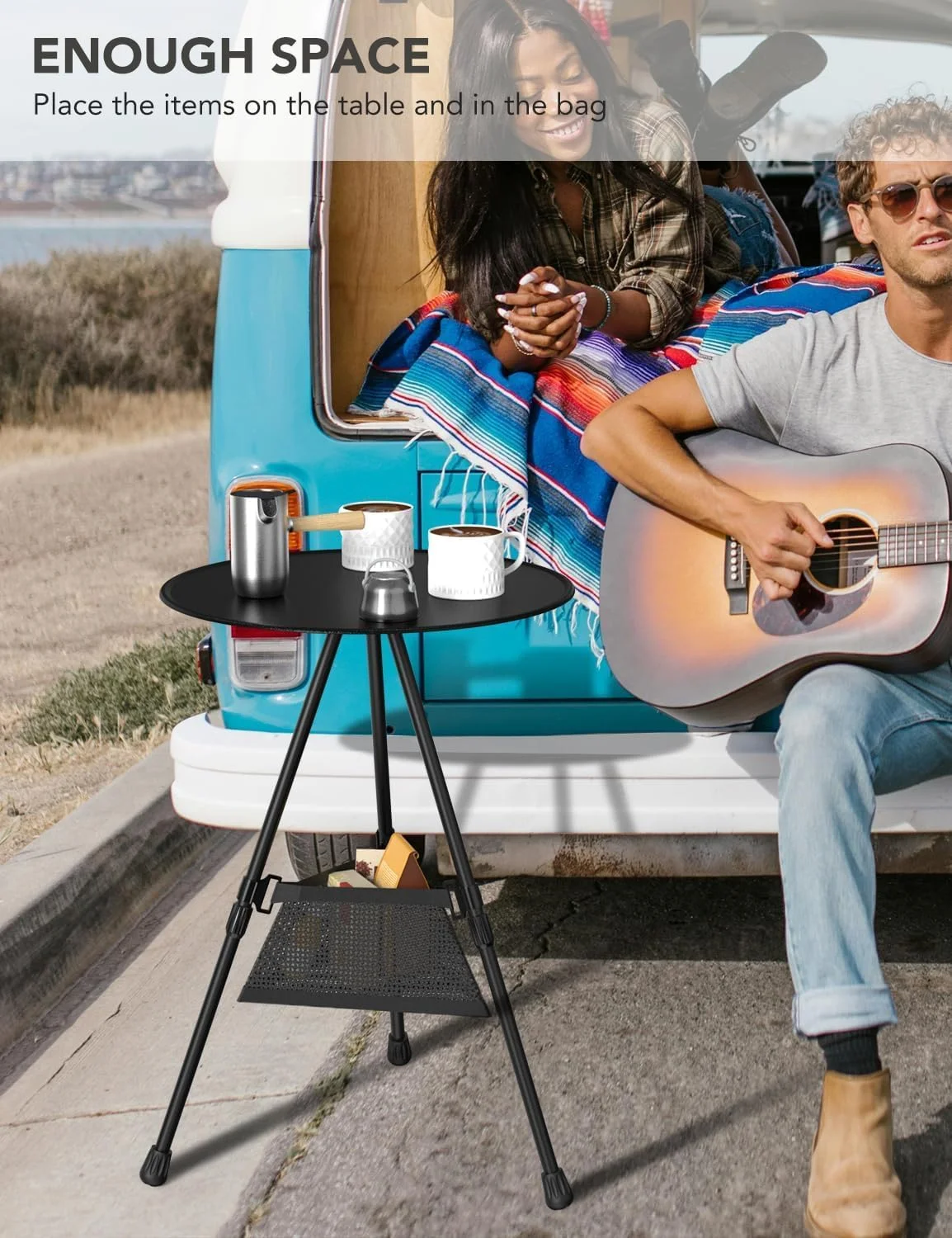 میز تاشو کمپینگ قابل حمل یونیفیس، میز تاشو با ارتفاع قابل تنظیم، میز کوچک و سبک وزن برای فضای باز به همراه کیف توری، میز پیک نیک تاشو برای فضای باز، کمپینگ، باربیکیو، پیک نیک، ساحل، ماهیگیری، پیاده روی میز تاشو کمپینگ قابل حمل یونیفیس، میز تاشو با ارتفاع قابل تنظیم، میز کوچک و سبک وزن برای فضای باز به همراه کیف توری، میز پیک نیک تاشو برای فضای باز، کمپینگ، باربیکیو، پیک نیک، ساحل، ماهیگیری، پیاده روی