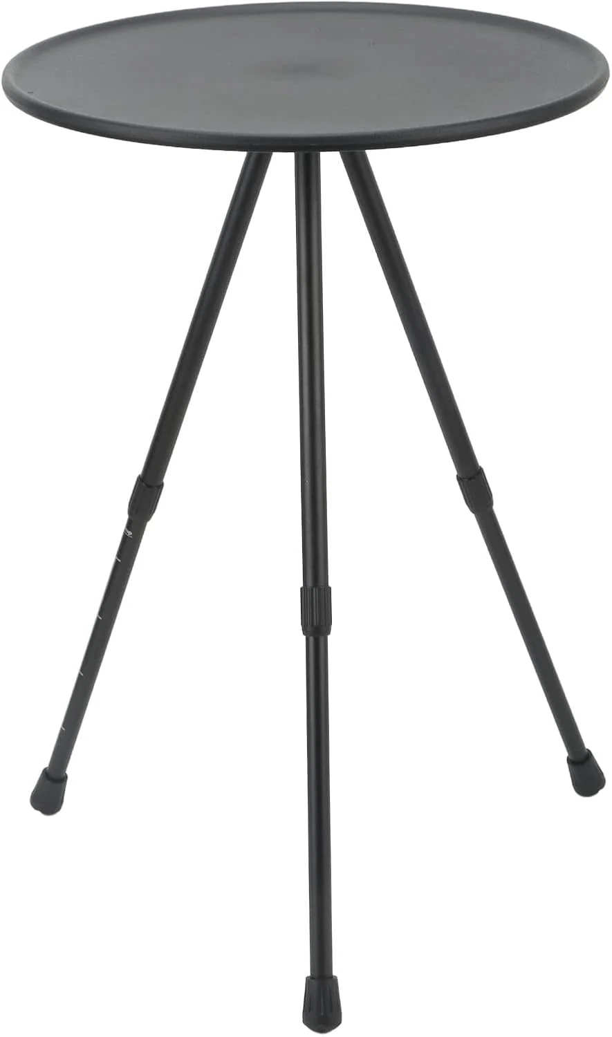 میز تاشو گرد سفری Rengu، میز پیک نیک قابل حمل با پایه سه گوشه متحرک و قابل گسترش برای استفاده در منزل (مشکی مات)