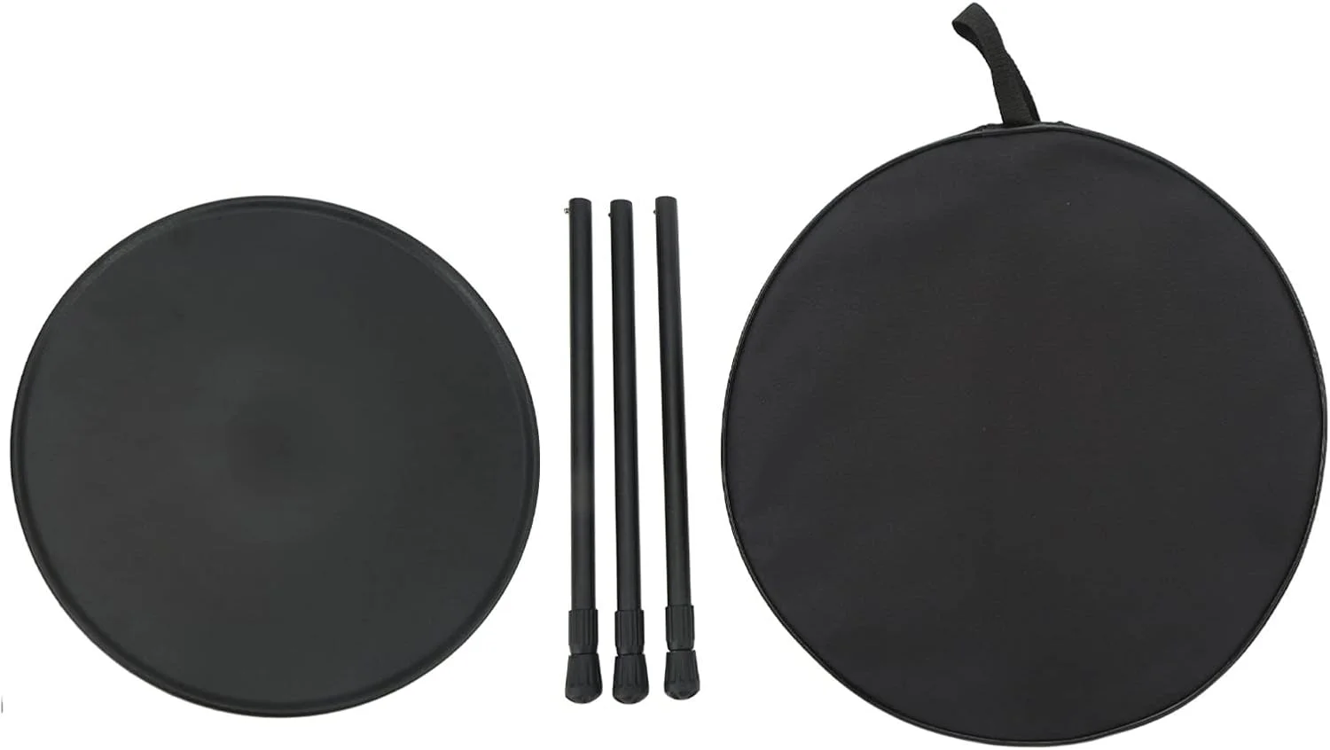 میز تاشو گرد سفری Rengu، میز پیک نیک قابل حمل با پایه سه گوشه متحرک و قابل گسترش برای استفاده در منزل (مشکی مات) میز تاشو گرد سفری Rengu، میز پیک نیک قابل حمل با پایه سه گوشه متحرک و قابل گسترش برای استفاده در منزل (مشکی مات)