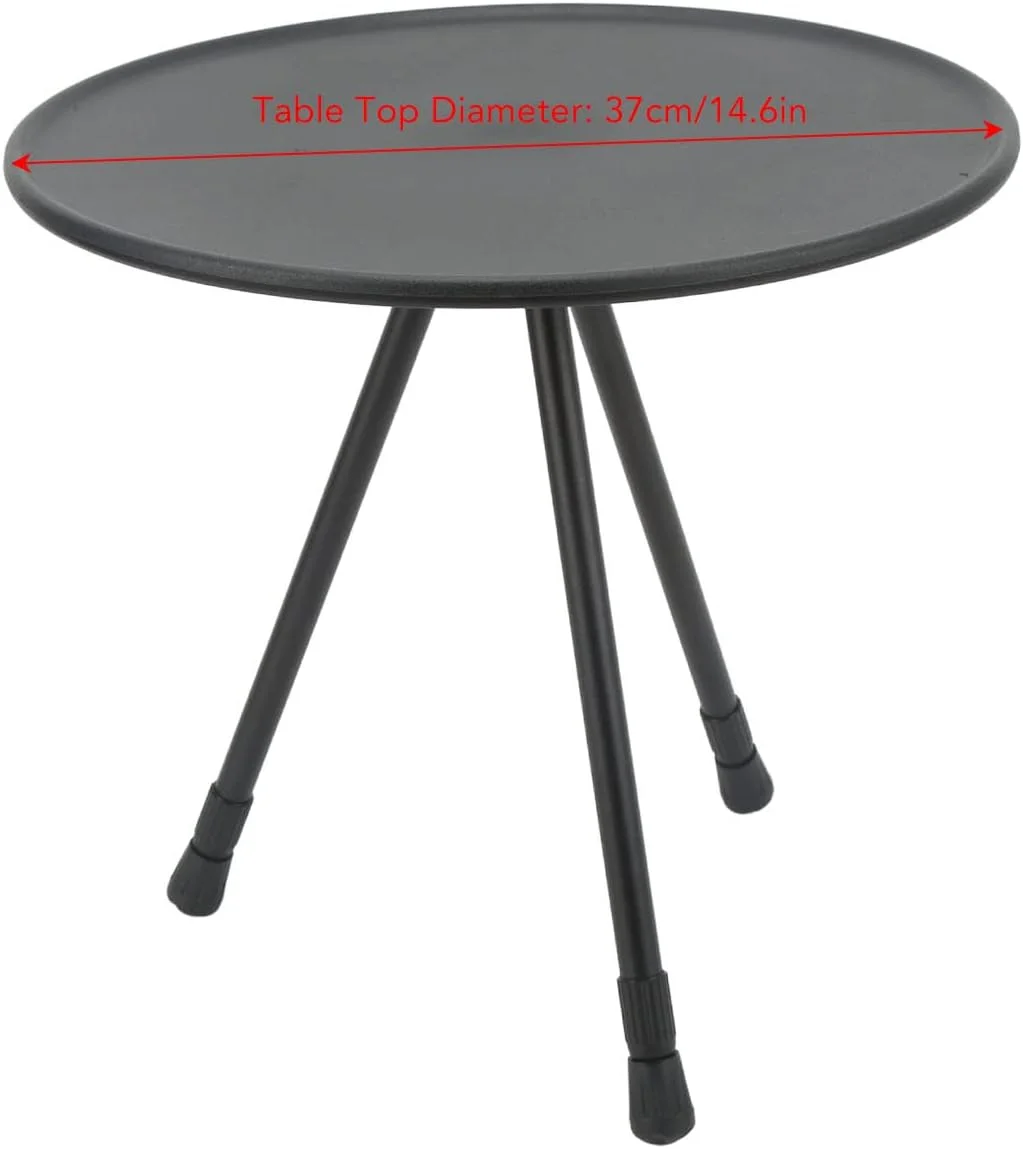 میز تاشو گرد سفری Rengu، میز پیک نیک قابل حمل با پایه سه گوشه متحرک و قابل گسترش برای استفاده در منزل (مشکی مات) میز تاشو گرد سفری Rengu، میز پیک نیک قابل حمل با پایه سه گوشه متحرک و قابل گسترش برای استفاده در منزل (مشکی مات)