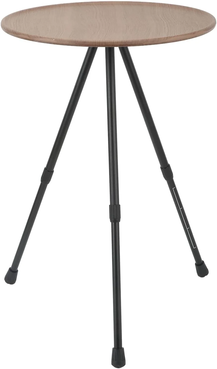 میز کمپینگ تاشو گرد Rengu، میز پیک نیک قابل حمل با پایه سه گوشه خود محرک و قابل گسترش برای استفاده در منزل (رنگ دانه چوب)