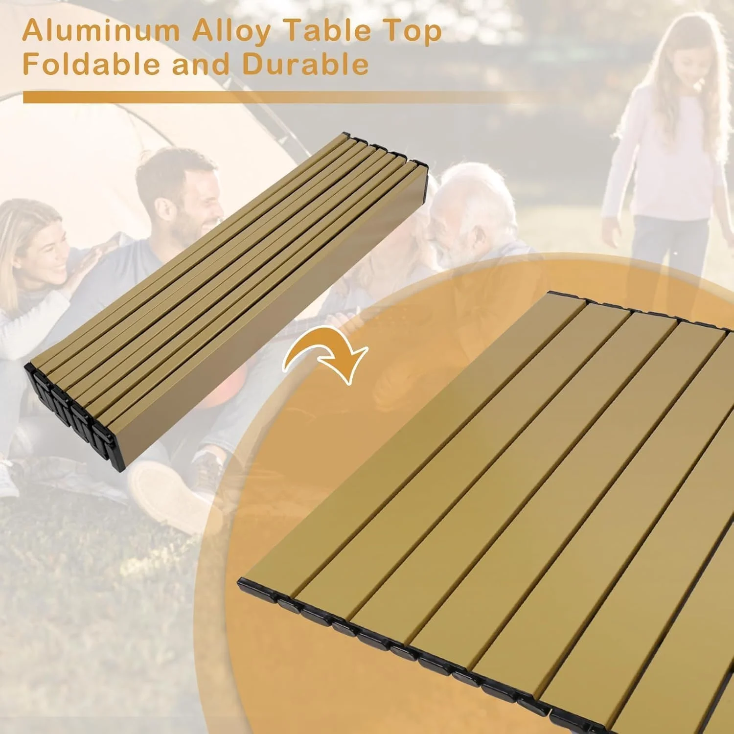 میز تاشو کمپینگ ORCHID M®، میز کمپینگ آلومینیومی رولی، میز قابل حمل و بادوام با کیف حمل برای پیک نیک در فضای باز، ساحل، آشپزخانه - 21(L) x20(W) x20(H) میز تاشو کمپینگ ORCHID M®، میز کمپینگ آلومینیومی رولی، میز قابل حمل و بادوام با کیف حمل برای پیک نیک در فضای باز، ساحل، آشپزخانه - 21(L) x20(W) x20(H)