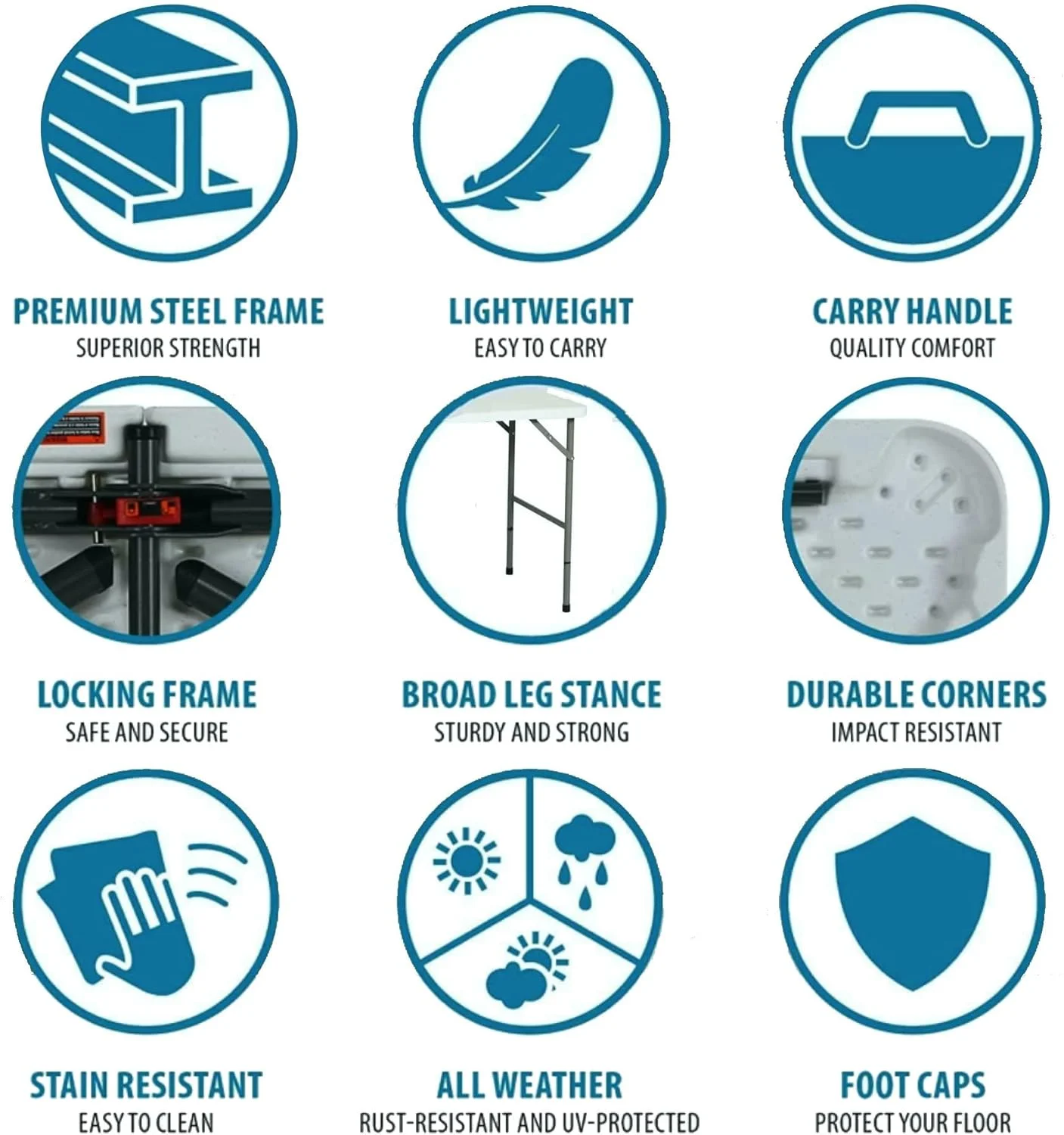 میز تاشو کمپینگ چند منظوره هِکسار مدل سنگین، مناسب پیک نیک، غذاخوری، کاردستی، رویدادهای فضای باز، سبک و بادوام با دستگیره حمل (180x70x74 سانتی متر) میز تاشو کمپینگ چند منظوره هِکسار مدل سنگین، مناسب پیک نیک، غذاخوری، کاردستی، رویدادهای فضای باز، سبک و بادوام با دستگیره حمل (180x70x74 سانتی متر)