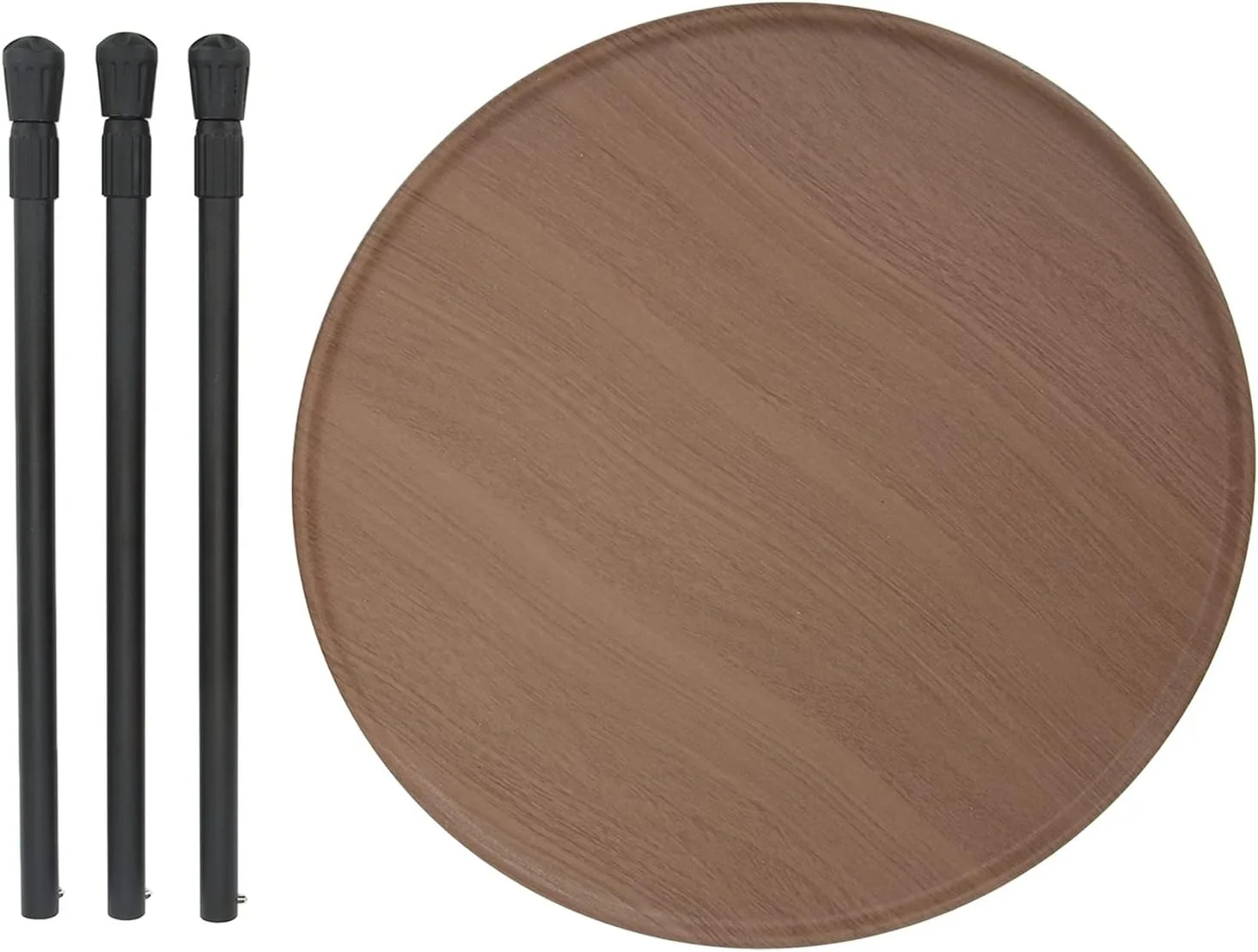 میز کمپینگ تاشو گرد Rengu، میز پیک نیک قابل حمل با پایه سه گوشه خود محرک و قابل گسترش برای استفاده در منزل (رنگ دانه چوب) میز کمپینگ تاشو گرد Rengu، میز پیک نیک قابل حمل با پایه سه گوشه خود محرک و قابل گسترش برای استفاده در منزل (رنگ دانه چوب)