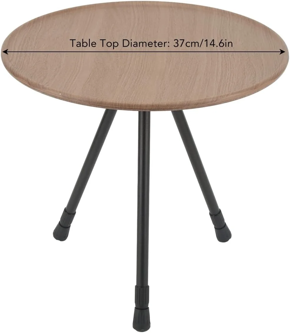 میز کمپینگ تاشو گرد Rengu، میز پیک نیک قابل حمل با پایه سه گوشه خود محرک و قابل گسترش برای استفاده در منزل (رنگ دانه چوب) میز کمپینگ تاشو گرد Rengu، میز پیک نیک قابل حمل با پایه سه گوشه خود محرک و قابل گسترش برای استفاده در منزل (رنگ دانه چوب)