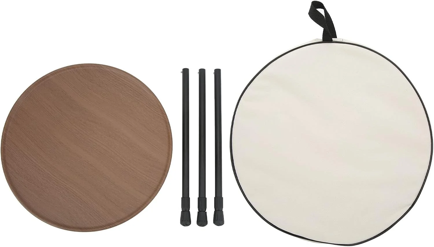 میز کمپینگ تاشو گرد Rengu، میز پیک نیک قابل حمل با پایه سه گوشه خود محرک و قابل گسترش برای استفاده در منزل (رنگ دانه چوب) میز کمپینگ تاشو گرد Rengu، میز پیک نیک قابل حمل با پایه سه گوشه خود محرک و قابل گسترش برای استفاده در منزل (رنگ دانه چوب)