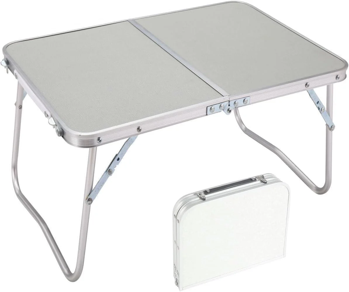میز پیک نیک تاشو کوچک کمپینگ Bjm Organized Home - میز آلومینیومی سبک وزن قابل حمل برای کباب پز، حیاط خلوت و ساحل | مربعی | 40 * 60 سانتی متر | رنگ های مختلف