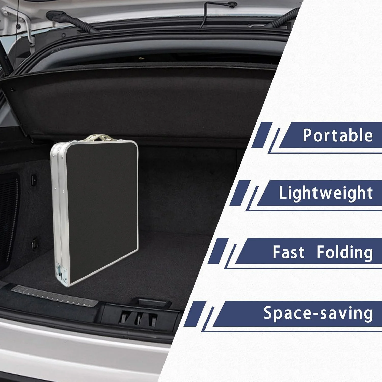 میز تاشو آلومینیومی کمپینگ با پایه های قابل تنظیم برای مسافرت در فضای باز، ساحل، حیاط خلوت، باربیکیو، مهمانی و پیک نیک میز تاشو آلومینیومی کمپینگ با پایه های قابل تنظیم برای مسافرت در فضای باز، ساحل، حیاط خلوت، باربیکیو، مهمانی و پیک نیک