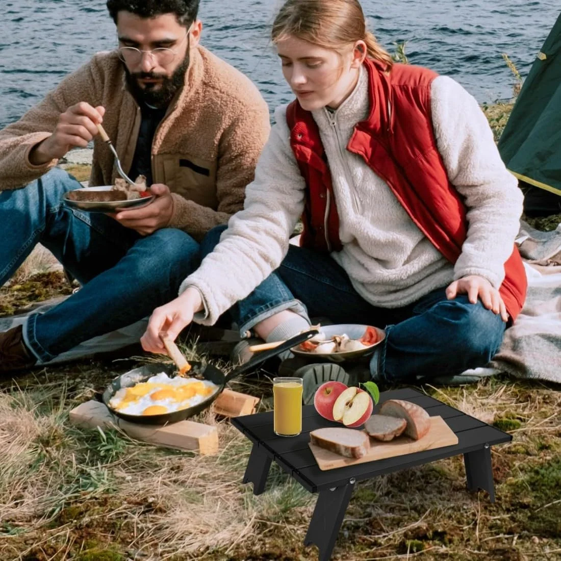 میز کمپینگ، میز پیک نیک کوچک، میز تاشو، میز ساحلی قابل حمل، بادوام، عالی برای فضای باز، پیک نیک، باربیکیو، آشپزی، جشنواره ها، سواحل و استفاده در منزل - مشکی میز کمپینگ، میز پیک نیک کوچک، میز تاشو، میز ساحلی قابل حمل، بادوام، عالی برای فضای باز، پیک نیک، باربیکیو، آشپزی، جشنواره ها، سواحل و استفاده در منزل - مشکی