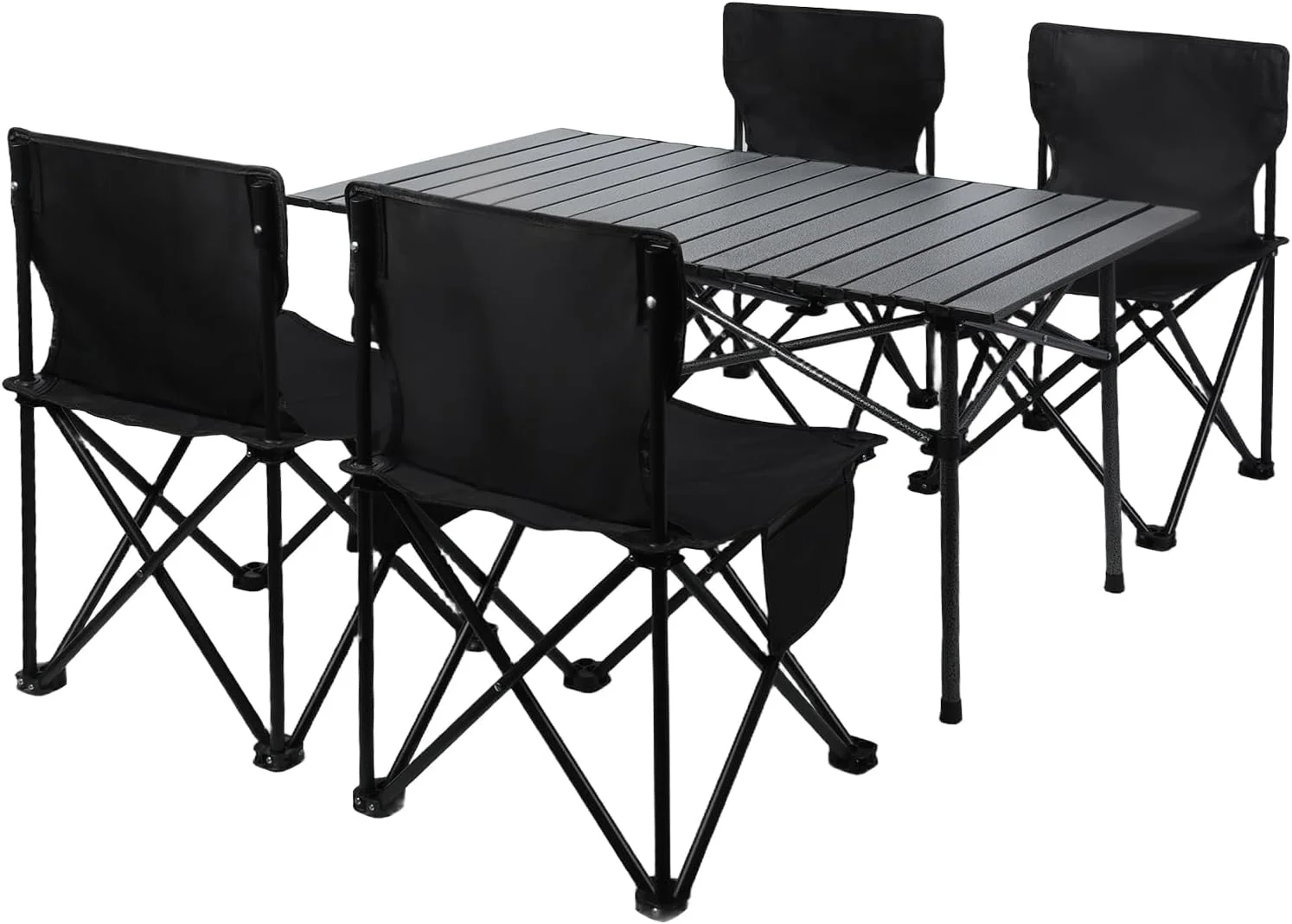 میز و صندلی کمپینگ MOMENT، میز و صندلی تاشو پیک نیک 4 نفره، ست میز تاشو رولی با فضای ذخیره سازی بزرگ و کیف حمل برای مهمانی های باربیکیو در فضای داخلی و خارجی، ماهیگیری، ساحل، 95 سانتی متر (طول) × 55 سانتی متر (عرض) میز و صندلی کمپینگ MOMENT، میز و صندلی تاشو پیک نیک 4 نفره، ست میز تاشو رولی با فضای ذخیره سازی بزرگ و کیف حمل برای مهمانی های باربیکیو در فضای داخلی و خارجی، ماهیگیری، ساحل، 95 سانتی متر (طول) × 55 سانتی متر (عرض)