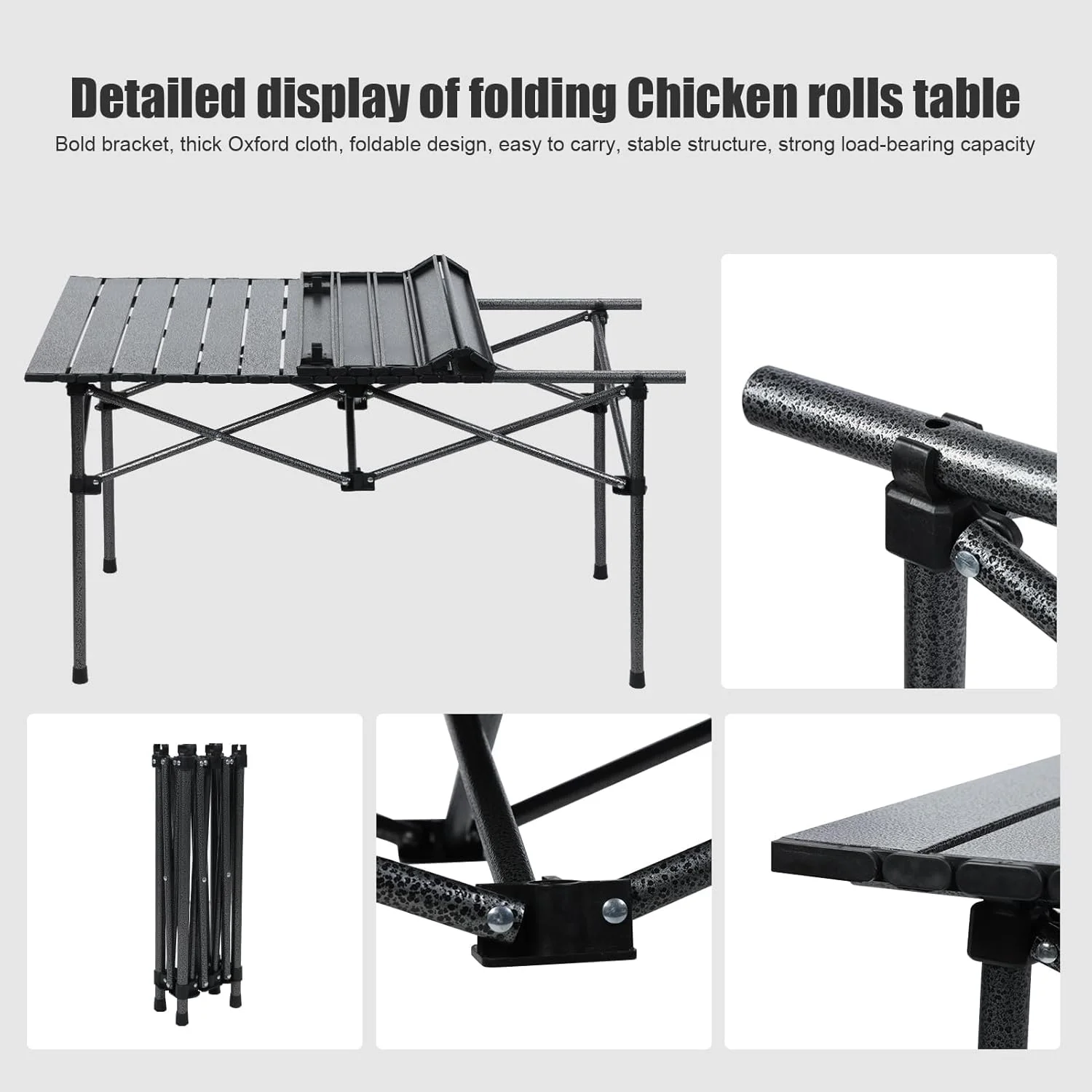 میز و صندلی کمپینگ MOMENT، میز و صندلی تاشو پیک نیک 4 نفره، ست میز تاشو رولی با فضای ذخیره سازی بزرگ و کیف حمل برای مهمانی های باربیکیو در فضای داخلی و خارجی، ماهیگیری، ساحل، 95 سانتی متر (طول) × 55 سانتی متر (عرض) میز و صندلی کمپینگ MOMENT، میز و صندلی تاشو پیک نیک 4 نفره، ست میز تاشو رولی با فضای ذخیره سازی بزرگ و کیف حمل برای مهمانی های باربیکیو در فضای داخلی و خارجی، ماهیگیری، ساحل، 95 سانتی متر (طول) × 55 سانتی متر (عرض)