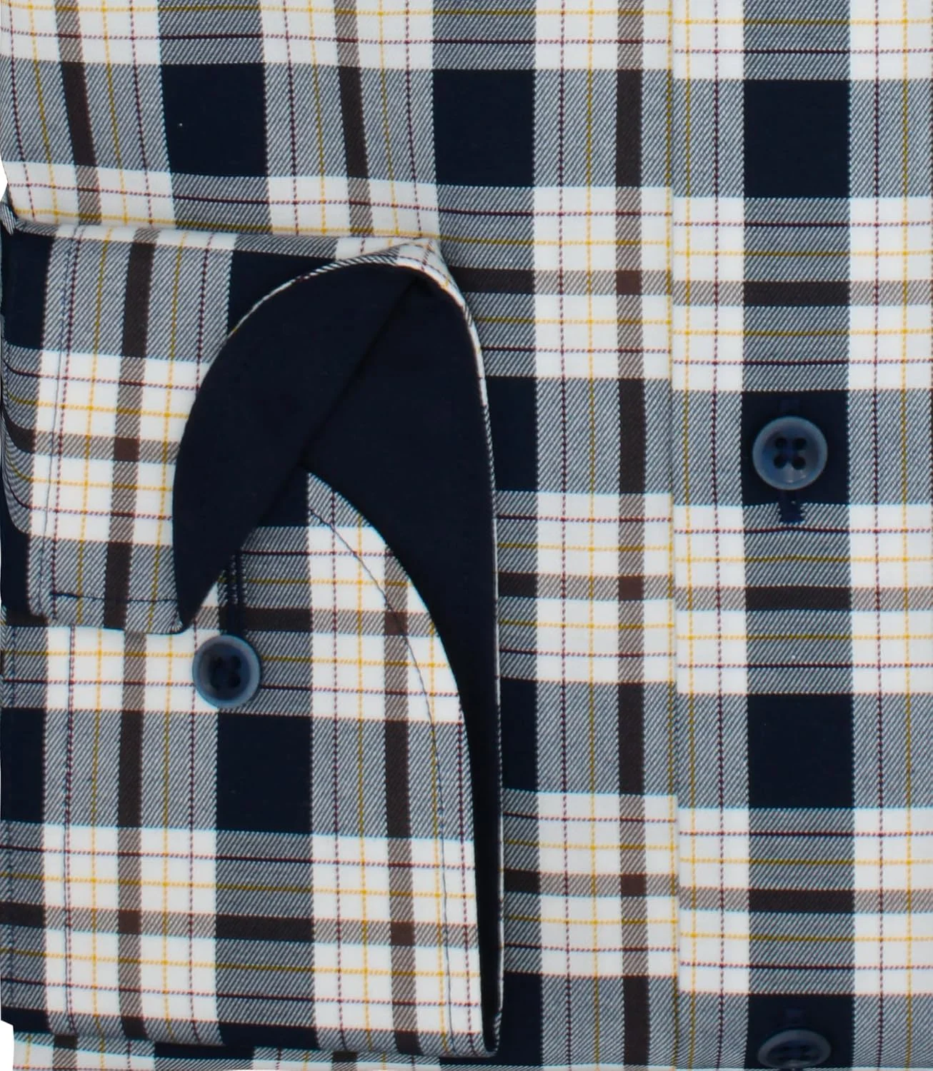 پیراهن آستین بلند مردانه ETERNA، مدل Comfort Fit، یقه دکمه دار، بدون نیاز به اتو، ضد چروک، 100% پنبه، سرمه ای، 49 پیراهن آستین بلند مردانه ETERNA، مدل Comfort Fit، یقه دکمه دار، بدون نیاز به اتو، ضد چروک، 100% پنبه، سرمه ای، 49