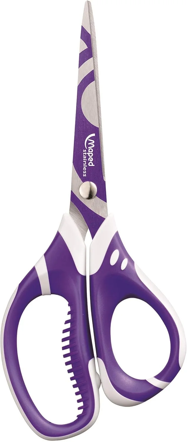 قیچی مپد زنوا سنسیتیو با دسته‌های نرم نامتقارن، 6 اینچ، رنگ‌های متنوع (595010)