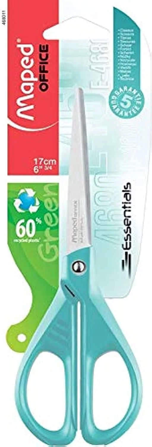 قیچی مپد مدل Essentials رنگی 17 سانتی متر در بسته بندی بلیستر - آبی - 468011