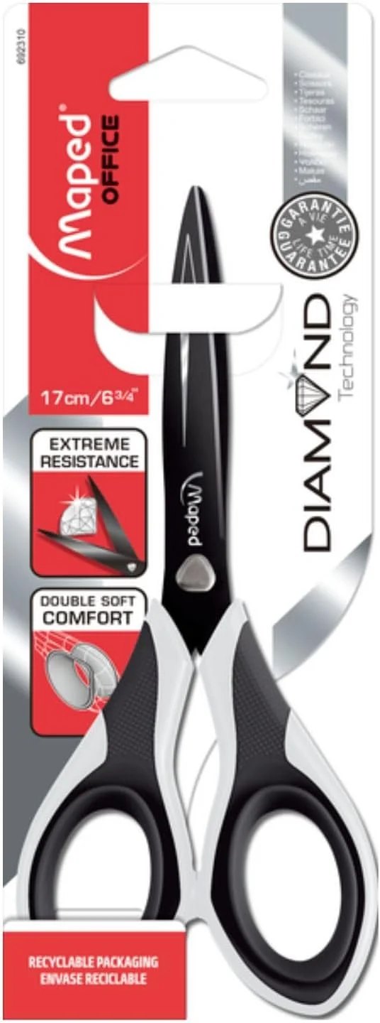 قیچی کربنی دسته راحت مپد Diamond Comfort، بزرگسال، 17.1 سانتی متر، مناسب دست راست و چپ (692310)