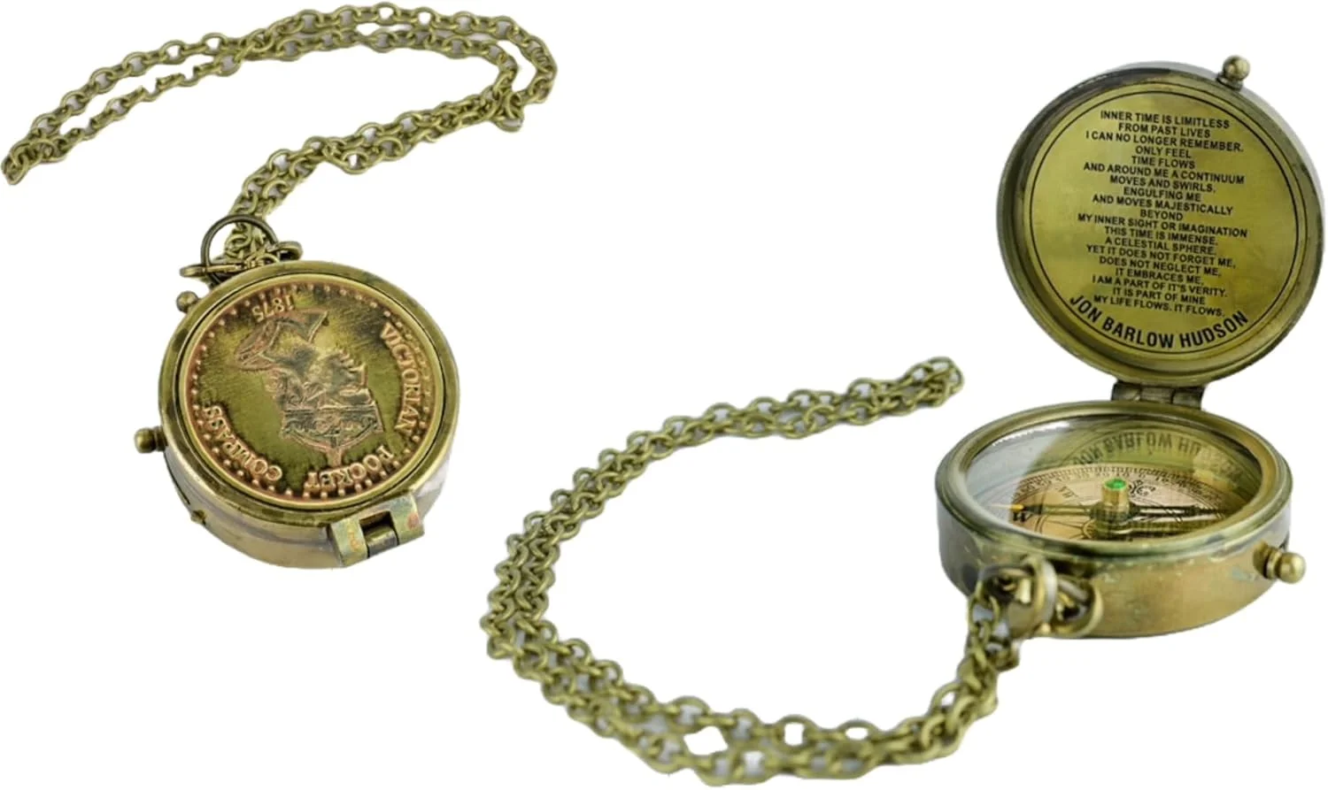 قطب نمای برنجی عتیقه دست ساز | قطب نمای دریایی نفیس | دکوراسیون منزل | قطب نمای جیبی هدیه برای هر مناسبت | Super7One