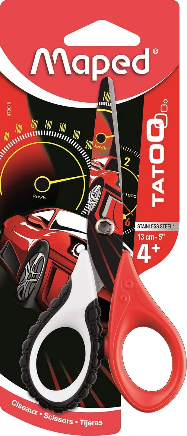 قیچی مپد 470010 Tatoo مدل 'Boys & Girls' طول 12.7 سانتی متر، رنگ های متنوع مشکی