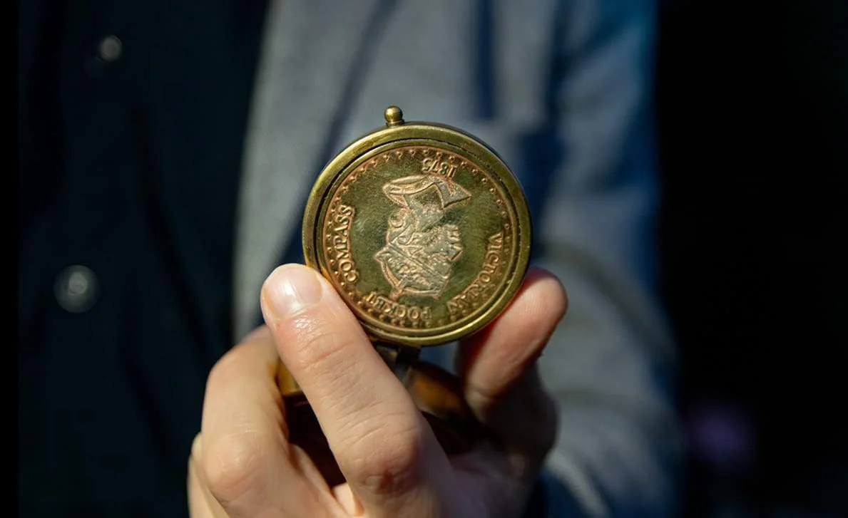 قطب نمای برنجی عتیقه دست ساز | قطب نمای دریایی نفیس | دکوراسیون منزل | قطب نمای جیبی هدیه برای هر مناسبت | Super7One